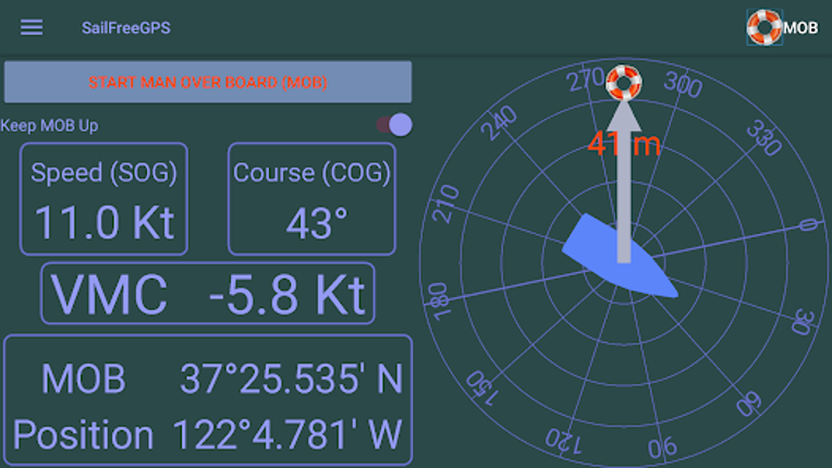 SailFreeGPS screenshot