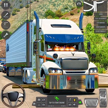 America Cargo Truck Driving 3D Image