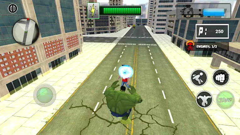 Monster Superhero: Green Fight Image