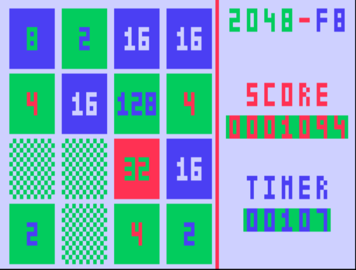 Games like 2048 for Fairchild Channel F