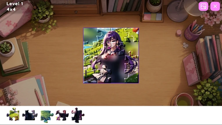 Hentai Puzzle: Midori screenshot
