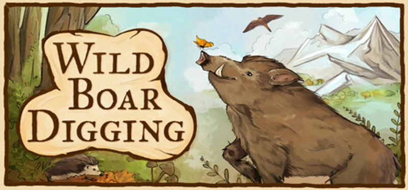 Wild Boar Digging Image