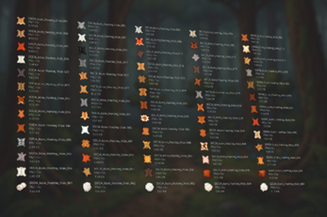 250+ Stylized Hunting Icon Set Pack (32x32) Image