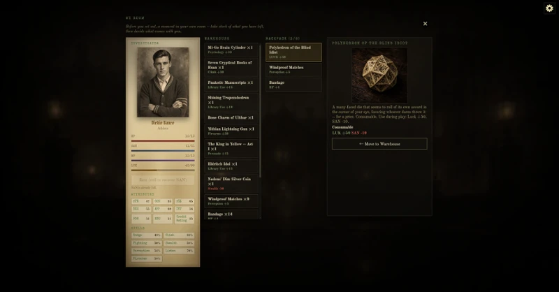 Dark Dice: Cthulhu Investigation Log Image