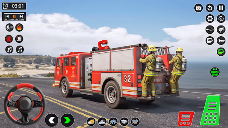 Fire Truck 3D Firefighter Game Image