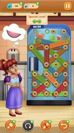 Unscrew Wood Nuts and Bolts Image