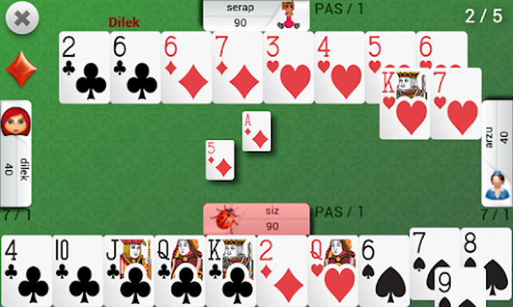 Batak İhale Eşli Batak screenshot