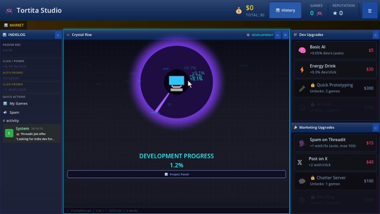 Game Dev Clicker Simulator Image