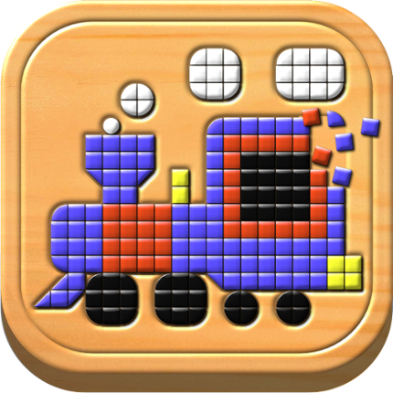 Kids Mosaic Art Shape and Color Picture Puzzles Image
