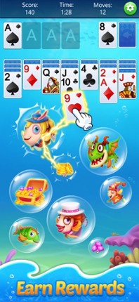 Solitaire Klondike Fish screenshot