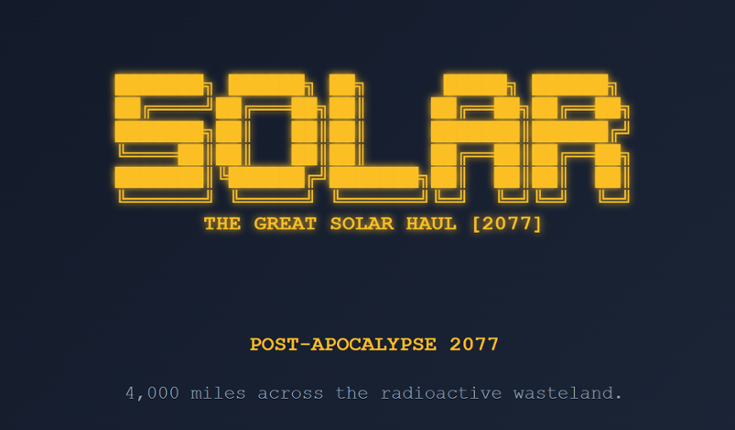 The Great Solar Haul Image