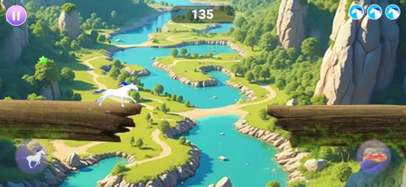 Unicorn dash : Magical Sky run screenshot