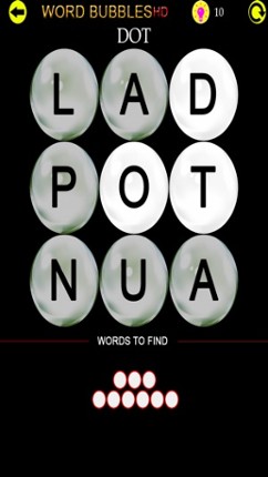 Word Bubbles HD screenshot