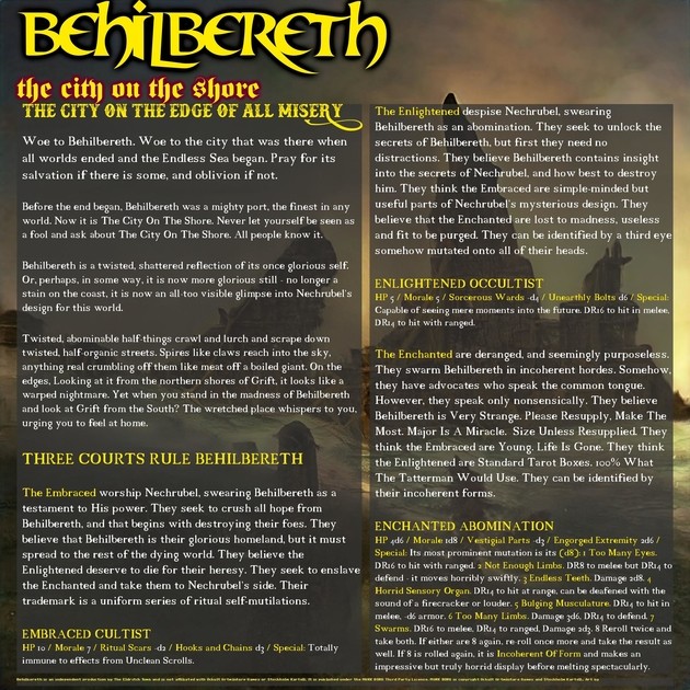 Games like BEHILBERETH: The City on the Shore