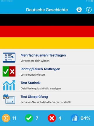 Deutsche Geschichte Quiz screenshot