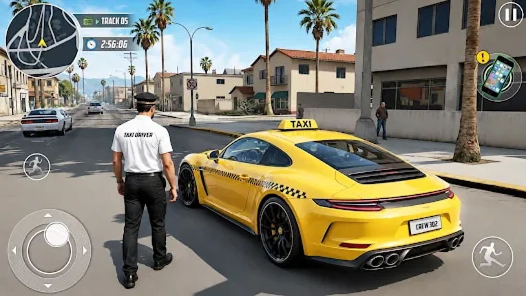 Real Taxi Car Drifting Driving Image