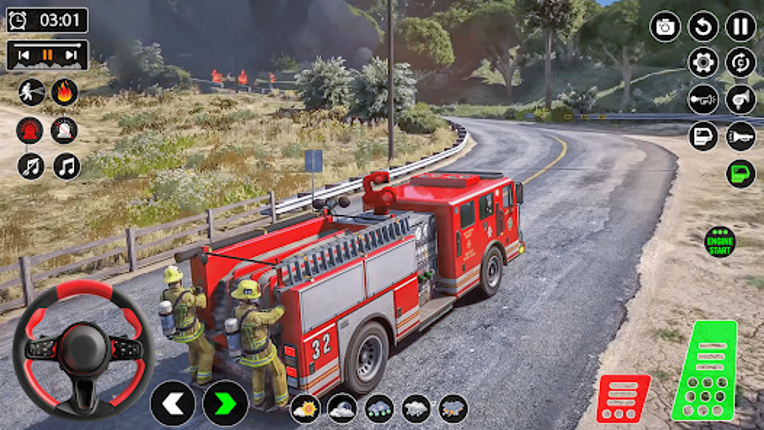 Fire Truck 3D Firefighter Game screenshot