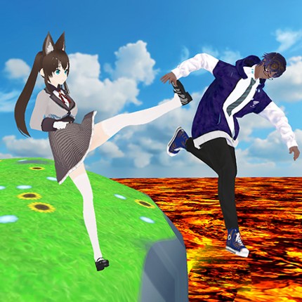 The floor is lava game parkour Image