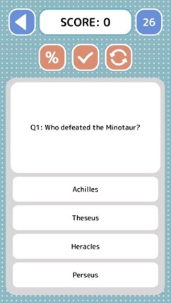 Greek Mythology Quiz - Game screenshot