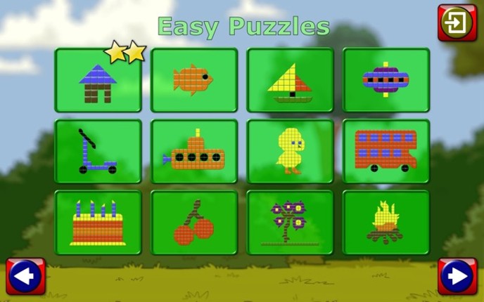 Kids Mosaic Art Shape and Color Picture Puzzles screenshot