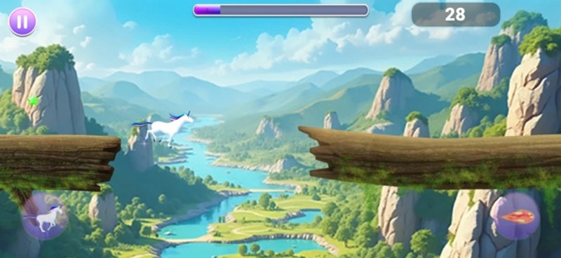 Unicorn dash : Magical Sky run screenshot