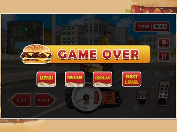 3D Burger Boy Simulator - Crazy motor bike rider and delivery bikers riding simulation adventure game Image