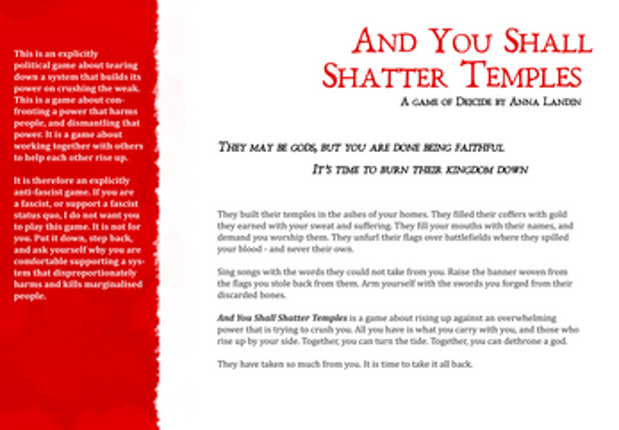 And You Shall Shatter Temples Image
