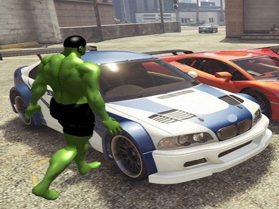 Chained Car vs Hulk Game Game Cover