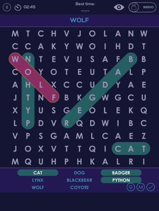 Daily Word Search - Speed Crossword Connect Puzzle screenshot