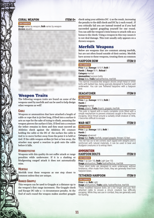 Eldritch Ancestries: Merfolk [Pathfinder 2E] SFW screenshot