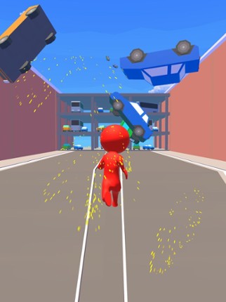 Falling Cars 3D Image