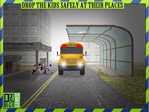 Fast School Bus Driving Simulator 3D Free - Kids pick & drop simulation game free screenshot