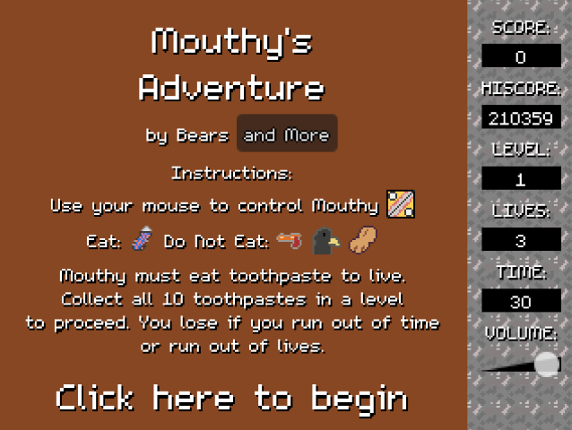 Mouthy's Adventure Image