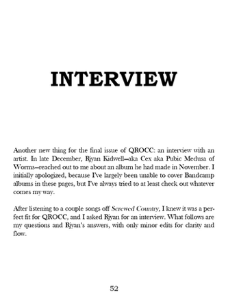 The Quarterly Review of Contemporary Country Volume 1, Issue 4 (Final) Image