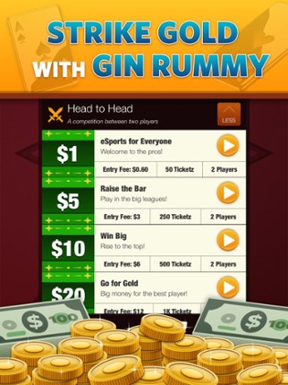 Gin Rummy Gold - Win Prizes! screenshot