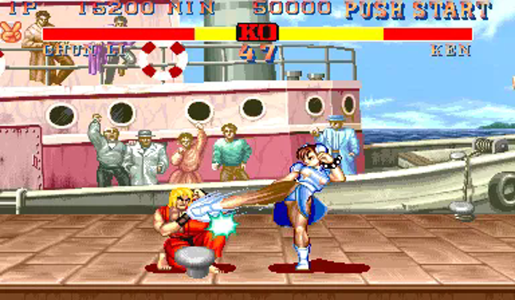 Ken Sei Mogura: Street Fighter II screenshot