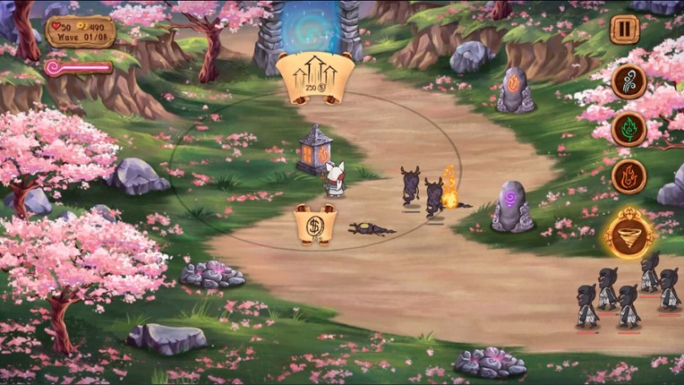 Kitsune's Paths Tower Defense screenshot