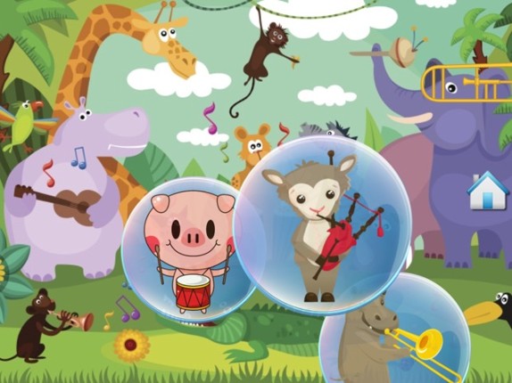 Music Bubbles for Toddlers and Kids : Musical Instruments and sounds ! FREE screenshot