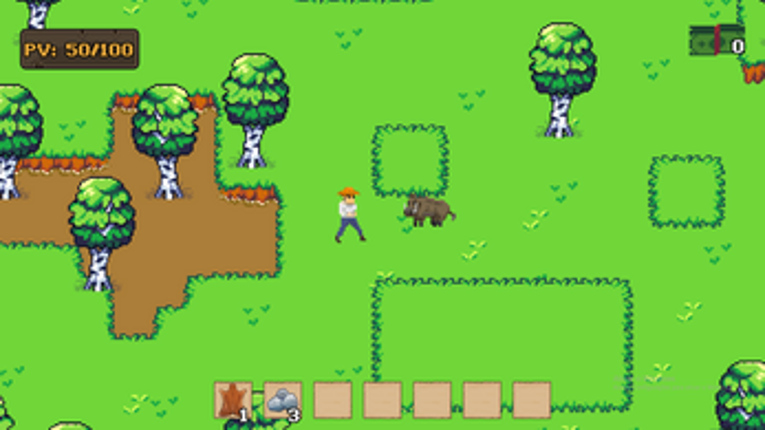 Ouro Branco - Jogo Eletrônico 2D Sobrevivência screenshot