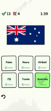 Countries of Oceania Quiz screenshot