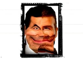 Funny Mr Bean Face HTML5 Image