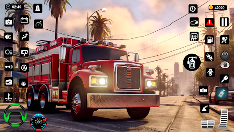 City Fire Truck Driving Games screenshot