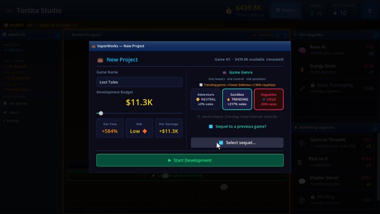 Game Dev Clicker Simulator Image