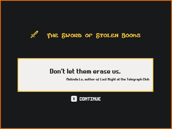 The Sword of Stolen Books screenshot