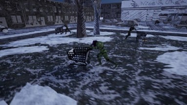 Ultimate Zombie Operation: Shopping Cart and Snow Image