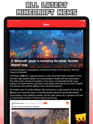 MineTube - World of Minecraft screenshot