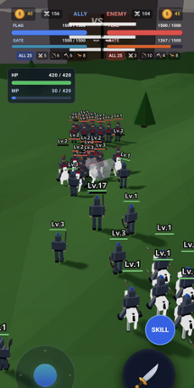 Poly Battle : Pocket War Kingdom screenshot