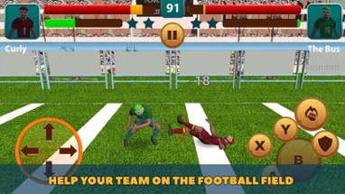 Rugby Football - Fighting Hero Image