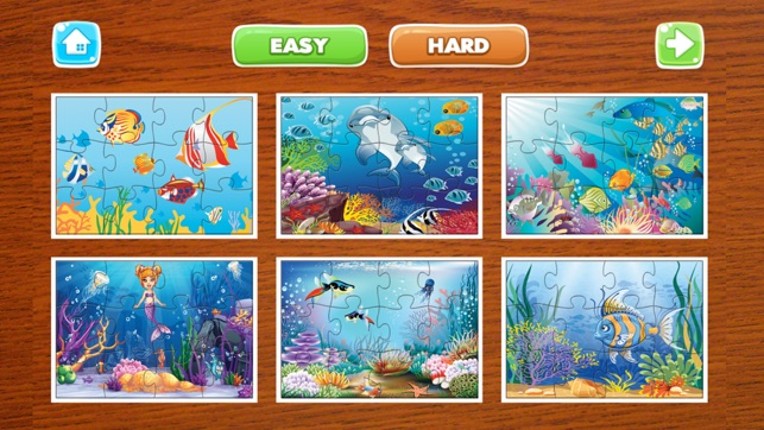 Underwater Puzzle – Sea and Ocean Animals Jigsaw Puzzles for Kids and Toddler - Preschool Learning Games Image
