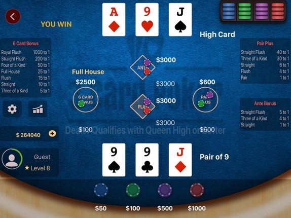 3 Card Poker Casino screenshot